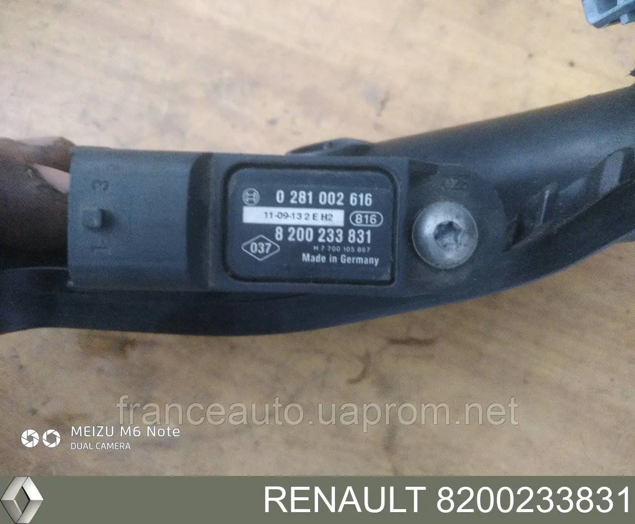 8200233831 Renault (RVI) датчик давления во впускном коллекторе, map