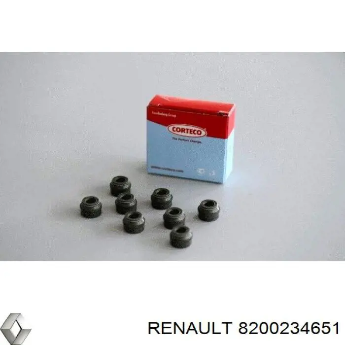 Купить 8200234651 Renault (RVI) Сальник клапана (маслосъемный), впуск/выпуск