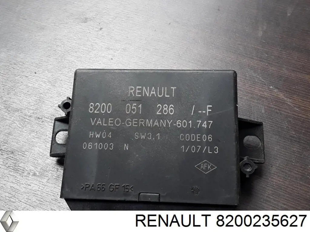 Модуль управления (ЭБУ) парктроником Renault (RVI) 8200235627 цена, от 14.09 USD