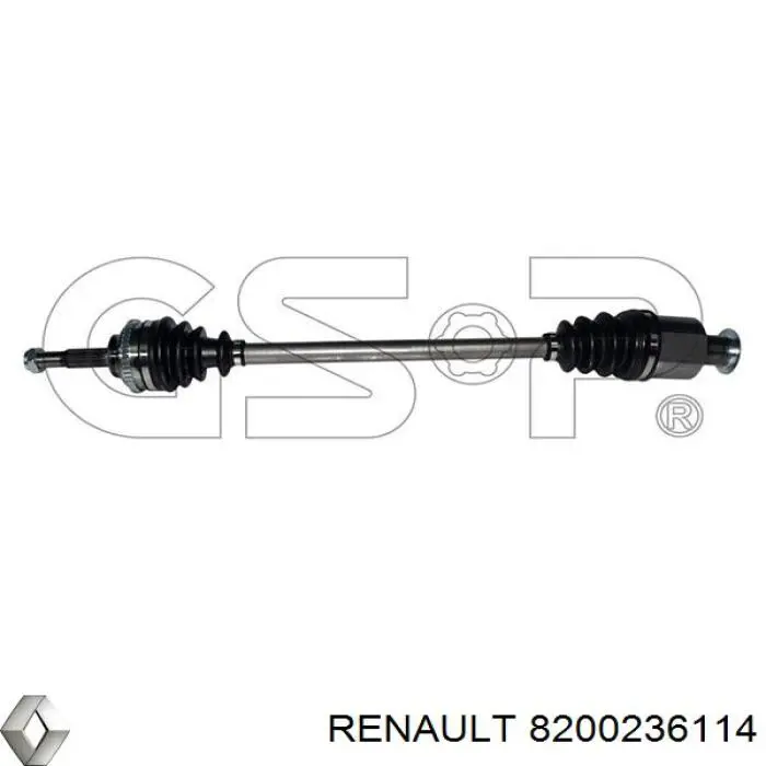 8200236114 Renault (RVI) полуось (привод передняя правая)