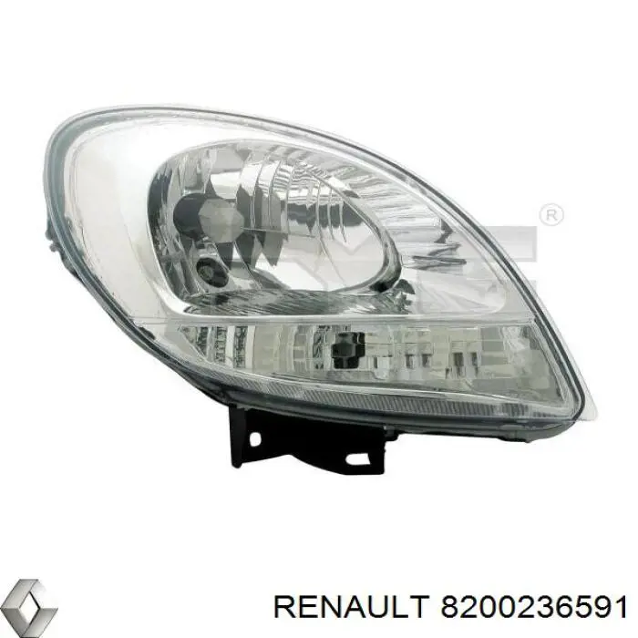 Правая блок фара Renault (RVI) 8200236591 цена, от 49.17 USD