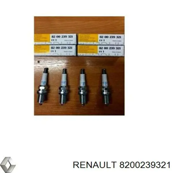 Bujía de encendido 8200239321 Renault (RVI)