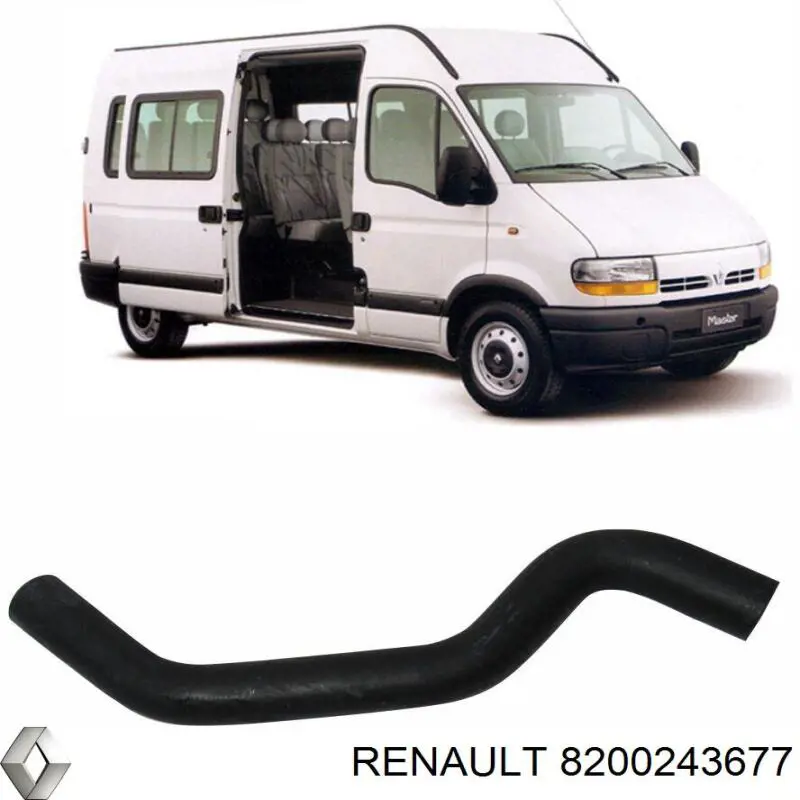 Купить 8200243677 Renault (RVI) Патрубок радиатора