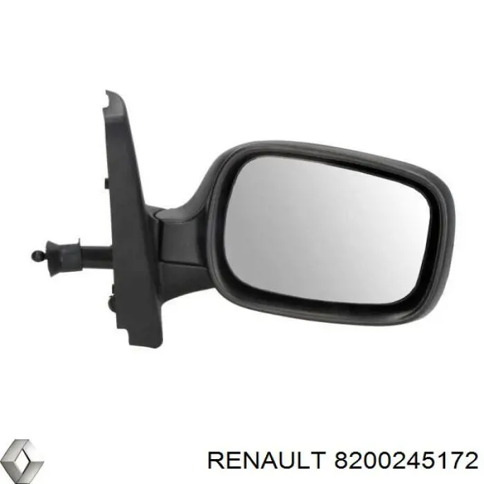 Накладка (крышка) зеркала заднего вида правая 8200245172 Renault (RVI)