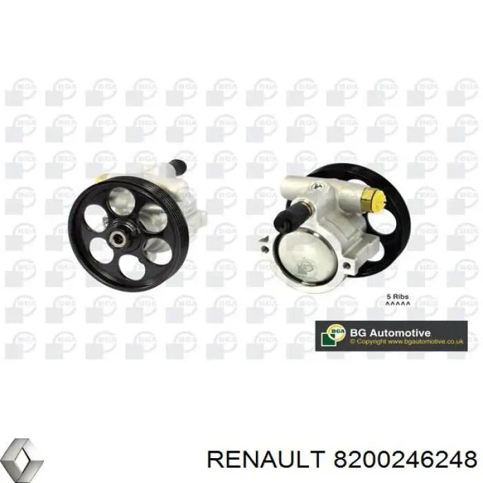 Шкив насоса ГУР Renault (RVI) 8200246248