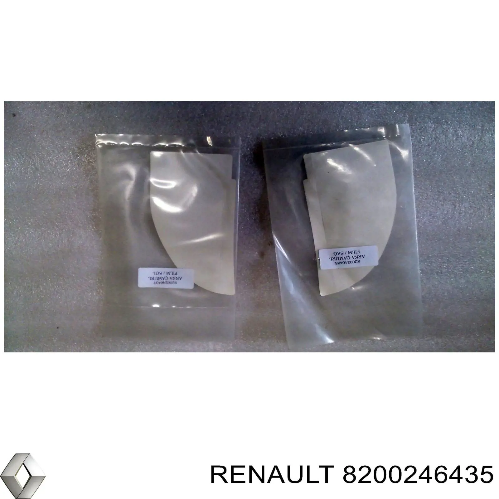 Etiqueta para o pára-lama traseiro para Renault Megane (KM0)