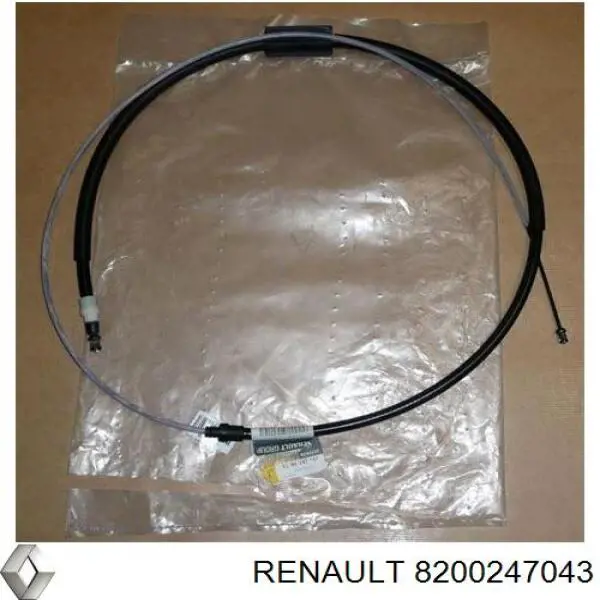 8200247043 Renault (RVI) cabo traseiro direito/esquerdo do freio de estacionamento