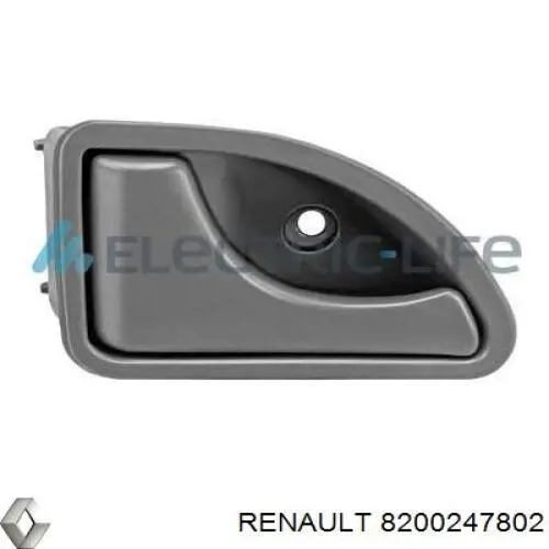 8200247802 Renault (RVI) maçaneta interna esquerda da porta dianteira