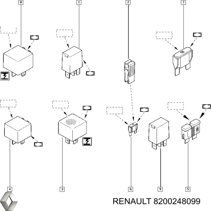  Renault (RVI) 8200248099 цена, от 7.66 USD