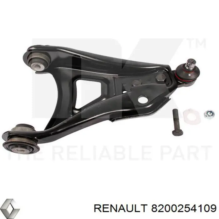 Правый рычаг передней нижней подвески Renault (RVI) 8200254109 цена, от 41.48 USD