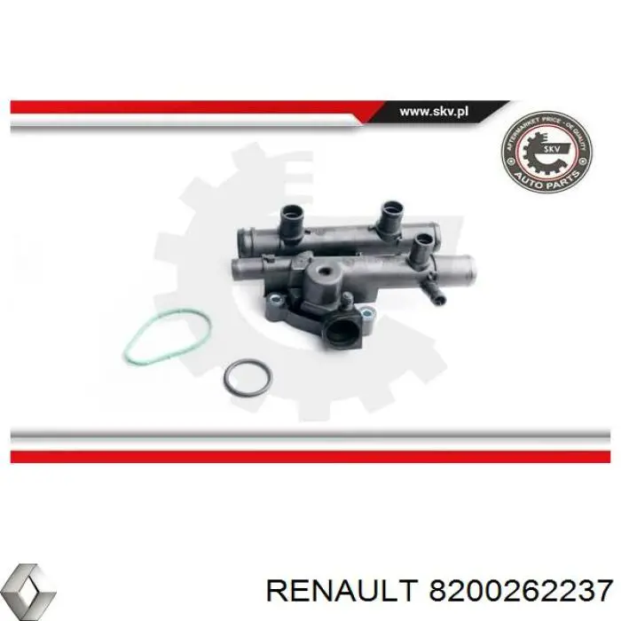 8200262237 Renault (RVI) caixa do termostato