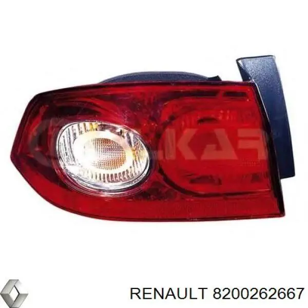 8200262667 Renault (RVI) фонарь задний левый внешний