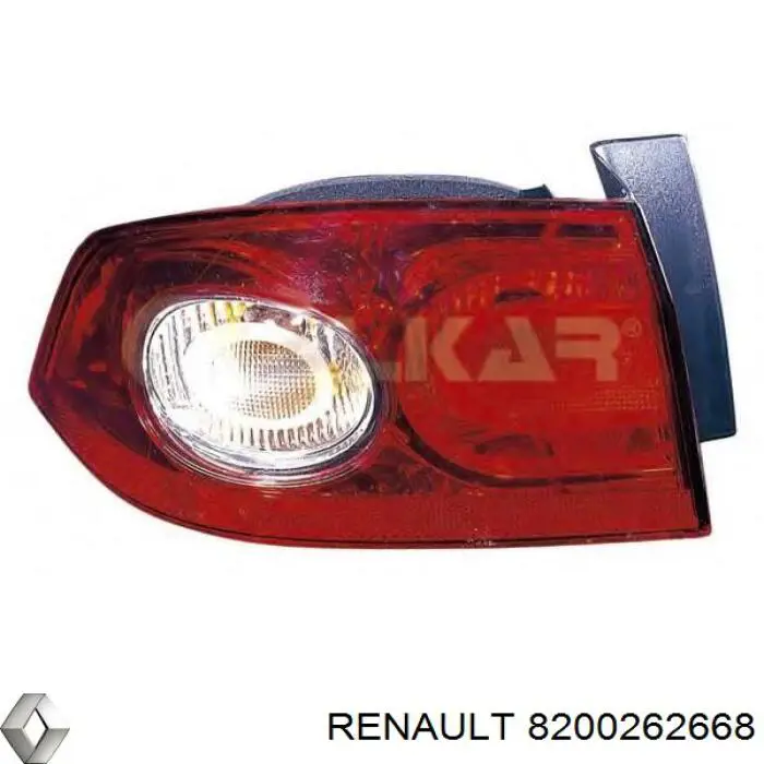 8200262668 Renault (RVI) lanterna traseira direita externa