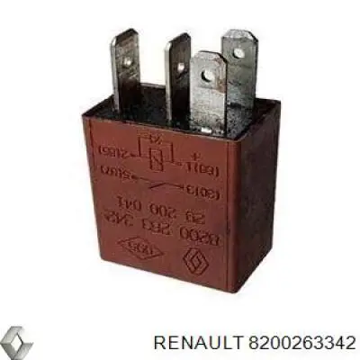 Relé, faro antiniebla 8200263342 Renault (RVI)