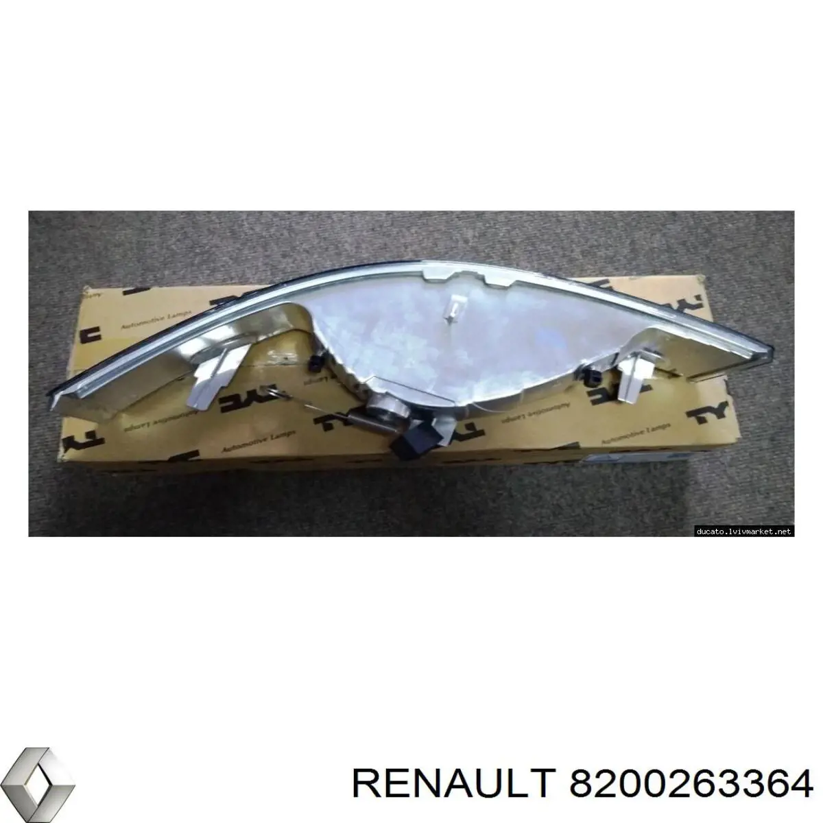 Поворотник правый 8200263364 Renault (RVI)