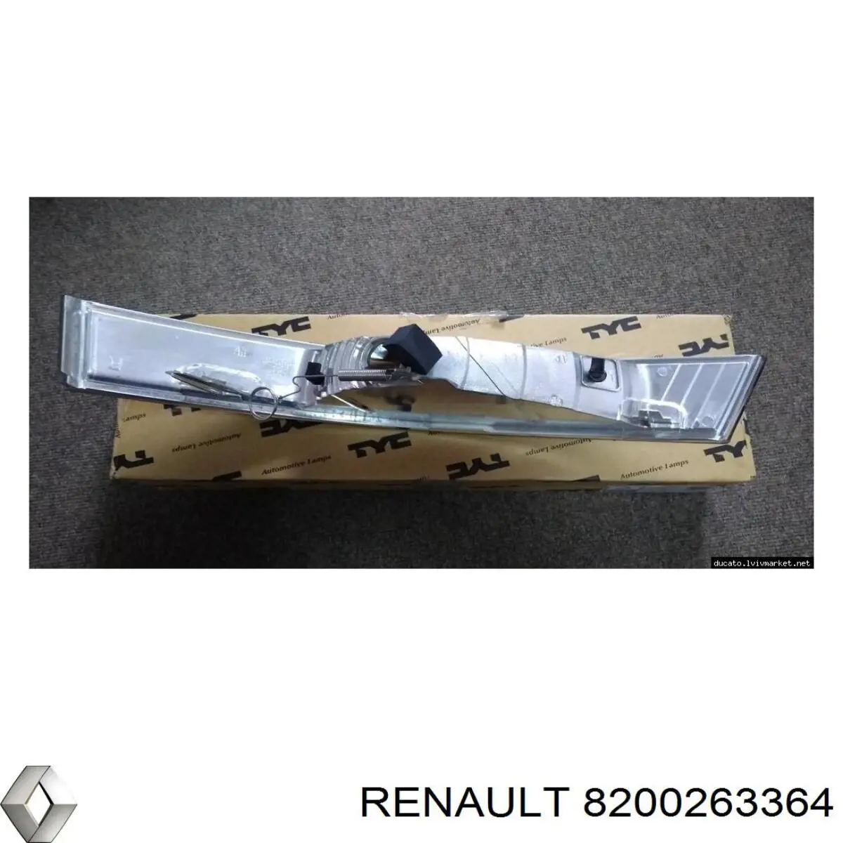 Указатель поворота правый Renault (RVI) 8200263364