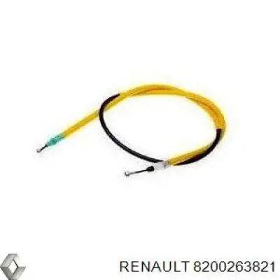 Cable de freno de mano trasero derecho 8200263821 Renault (RVI)