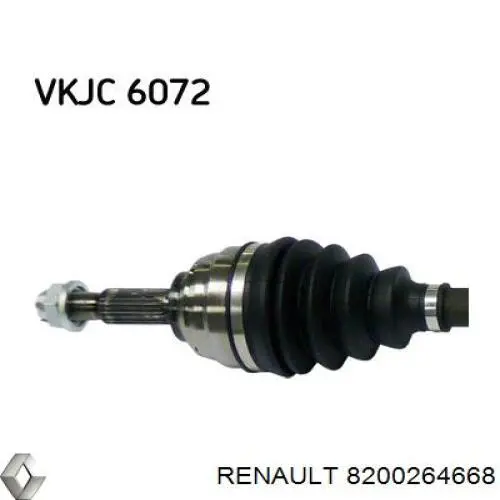 8200264668 Renault (RVI) полуось (привод передняя правая)