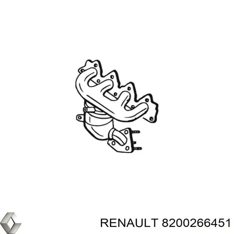 Система выпуска газов двигателя Renault (RVI) 8200266451 цена, от 779.67 USD