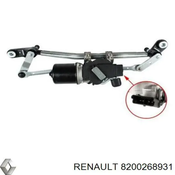 Трапеция дворников Renault (RVI) 8200268931