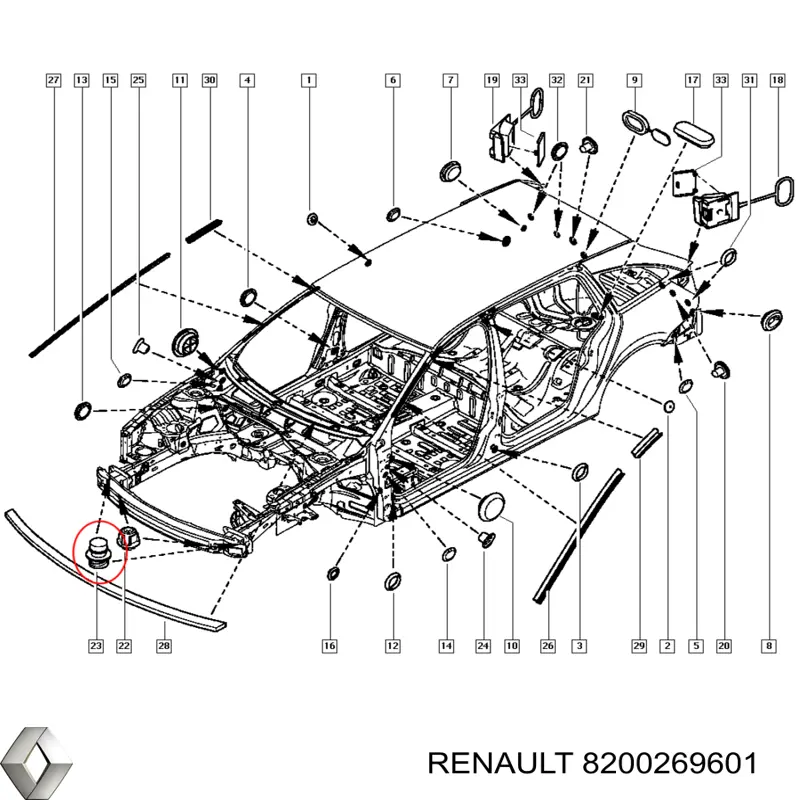  Renault (RVI) 8200269601 цена, от 60.57 USD
