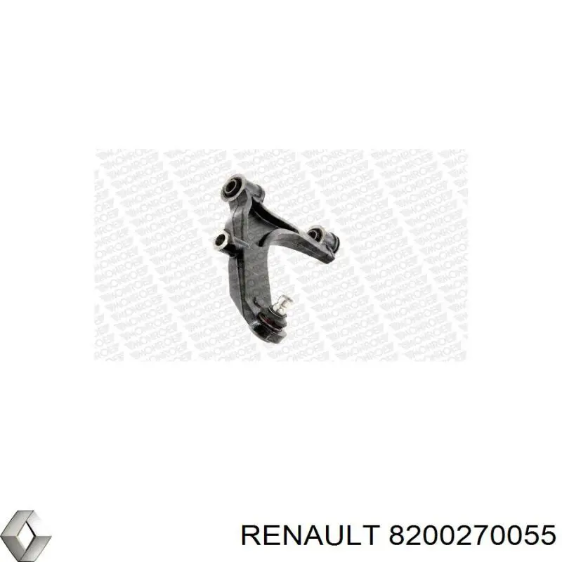 Левый рычаг передней нижней подвески Renault (RVI) 8200270055 цена, от 116.69 USD