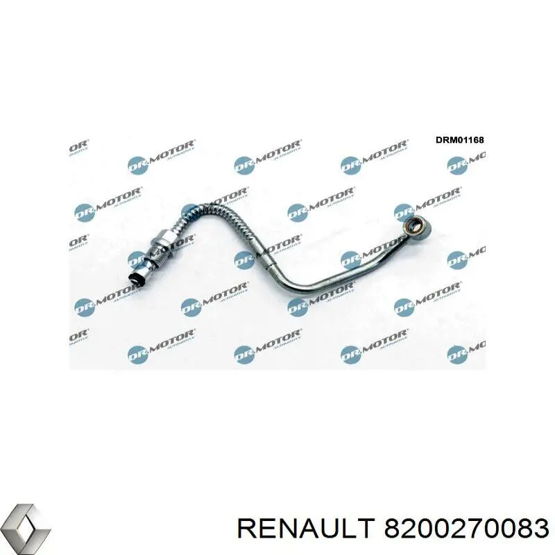 Купить 8200270083 Renault (RVI) Трубка (шланг) отвода масла от турбины