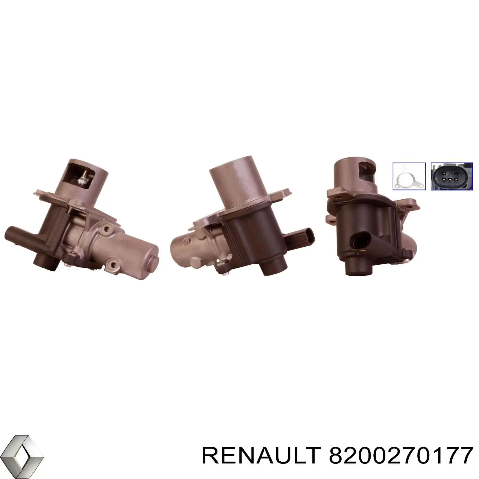 Приборы управления системы рециркуляции Renault (RVI) 8200270177 цена, от 28.18 USD