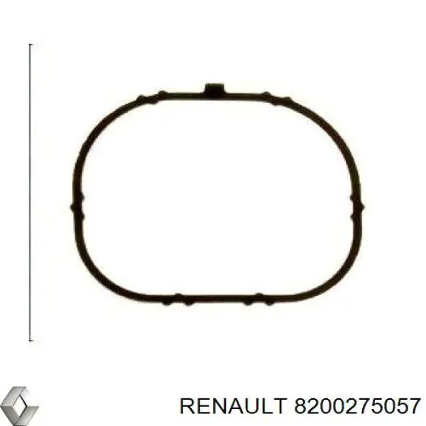 8200275057 Renault (RVI) прокладка впускного коллектора верхняя