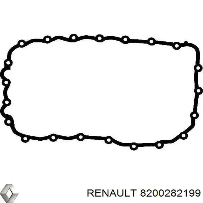 Прокладка поддона картера 8200282199 Renault (RVI)