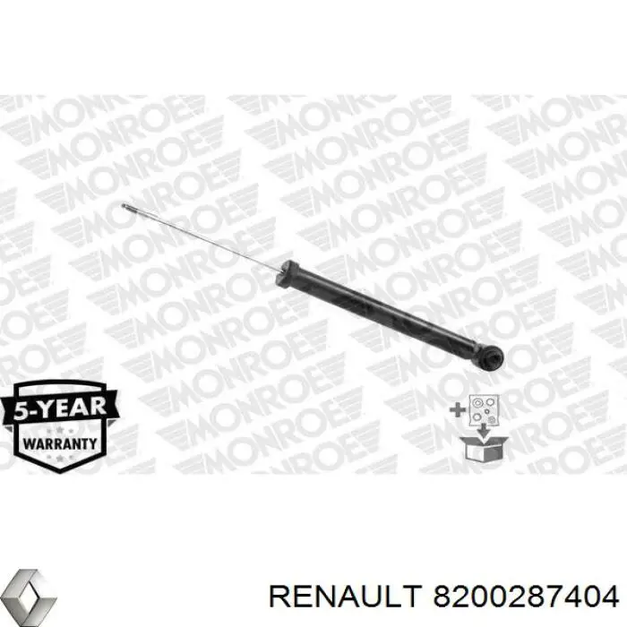 8200287404 Renault (RVI) amortecedor traseiro