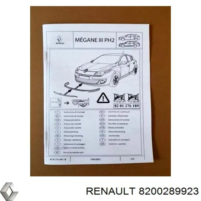 Купить 8200289923 Renault (RVI) 