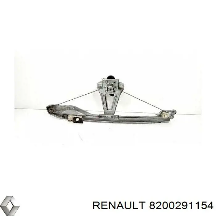 Mecanismo de acionamento de vidro da porta traseira esquerda 8200291154 Renault (RVI)