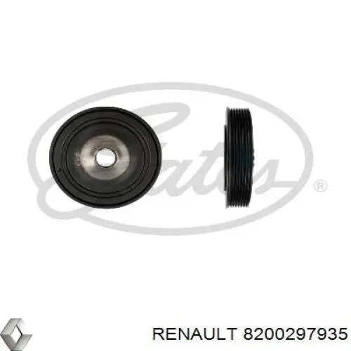 Шкив коленвала (демпфер) Renault (RVI) 8200297935 цена, от 69.38 USD