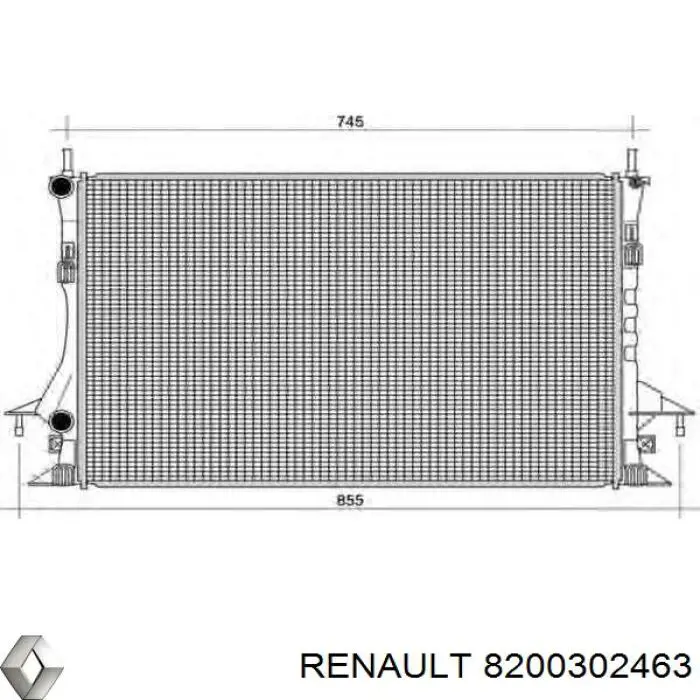 Радиатор 8200302463 Renault (RVI)