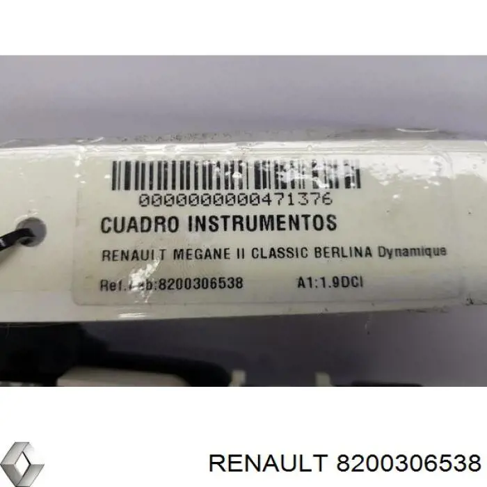 Приборная доска Renault (RVI) 8200306538