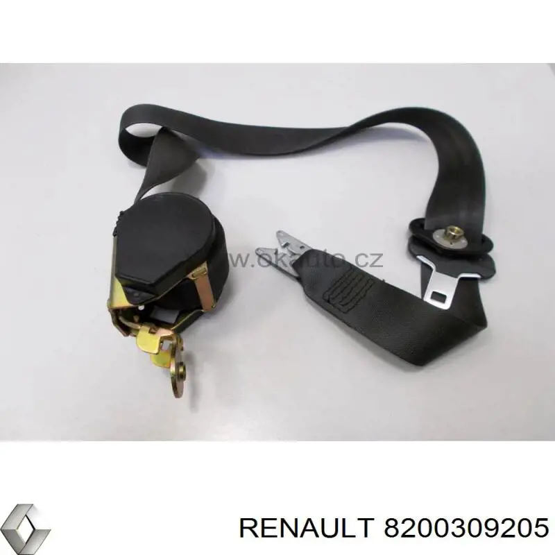 Ремень безопасности передний левый Renault (RVI) 8200309205 цена, от 8.87 USD