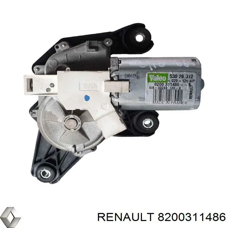 8200311486 Renault (RVI) motor de limpador pára-brisas de vidro traseiro