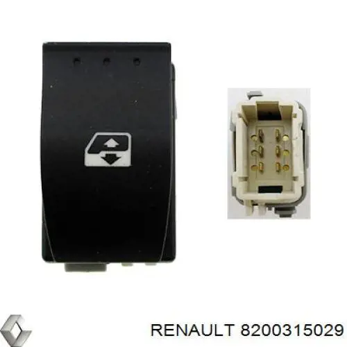 8200315029 Renault (RVI) кнопка включения мотора стеклоподъемника задняя