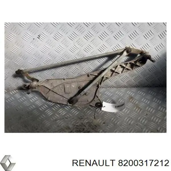 Мотор стеклоочистителя лобового стекла 8200317212 Renault (RVI)