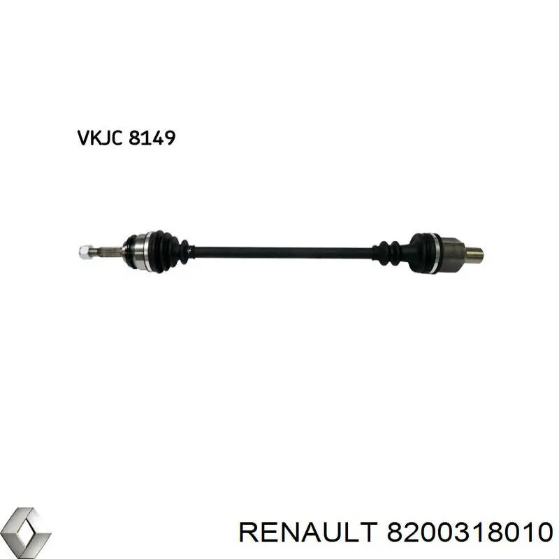 8200318010 Renault (RVI) полуось (привод передняя правая)