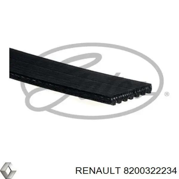 Клиновый ремень Renault (RVI) 8200322234 цена, от 8.59 USD