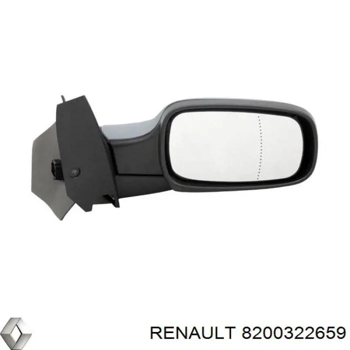 Накладка (крышка) зеркала заднего вида правая 8200322659 Renault (RVI)