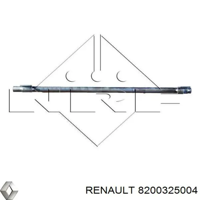 Radiador de aparelho de ar condicionado 8200325004 Renault (RVI)