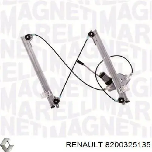 Механизм стеклоподъемника двери передней, правой Renault (RVI) 8200325135