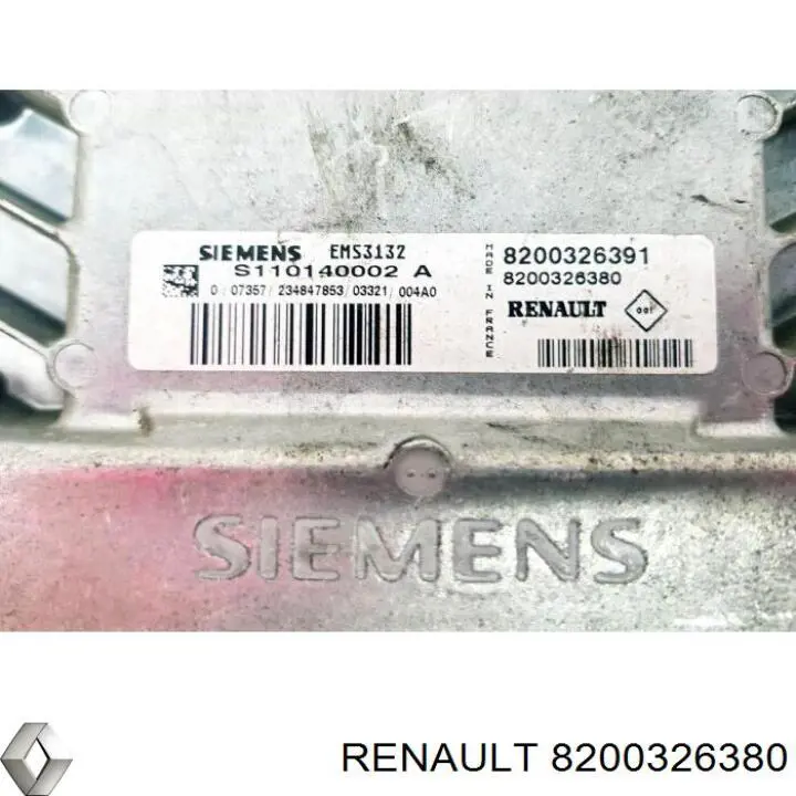 Блок управления двигателем 8200326380 Renault (RVI)
