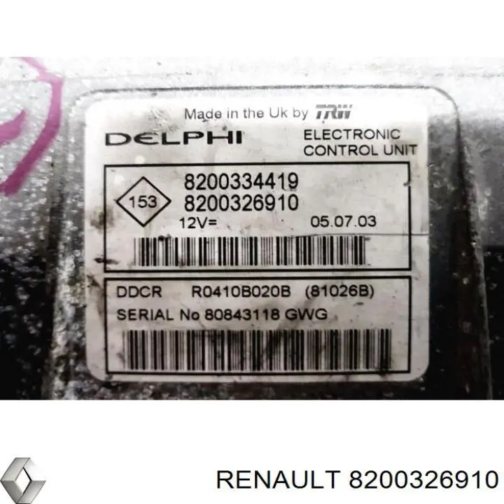  Renault (RVI) 8200326910 цена, от 33.82 USD
