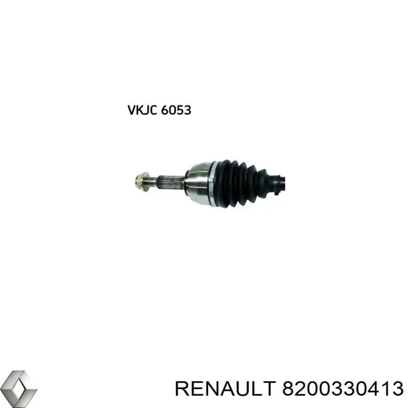 Привод передний левый Renault (RVI) 8200330413 цена, от 47.91 USD