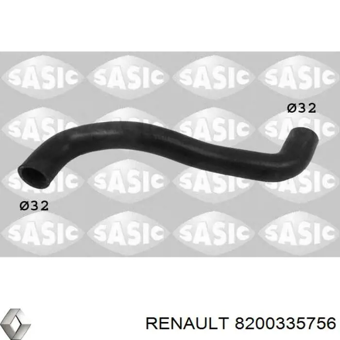 Шланг радиатора охлаждения Renault (RVI) 8200335756 цена, от 7.60 USD