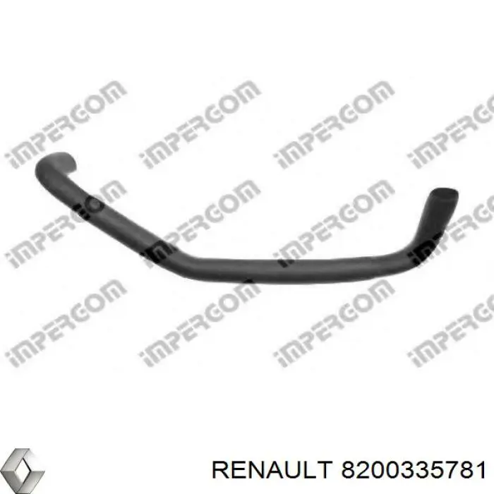 Патрубок радиатора 8200335781 Renault (RVI)